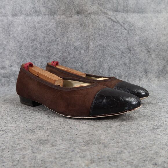 Naturalizer Shoes Womens 7 Loafer Flats Fashion Classic Career Cap Toe Leather - Picture 3 of 16